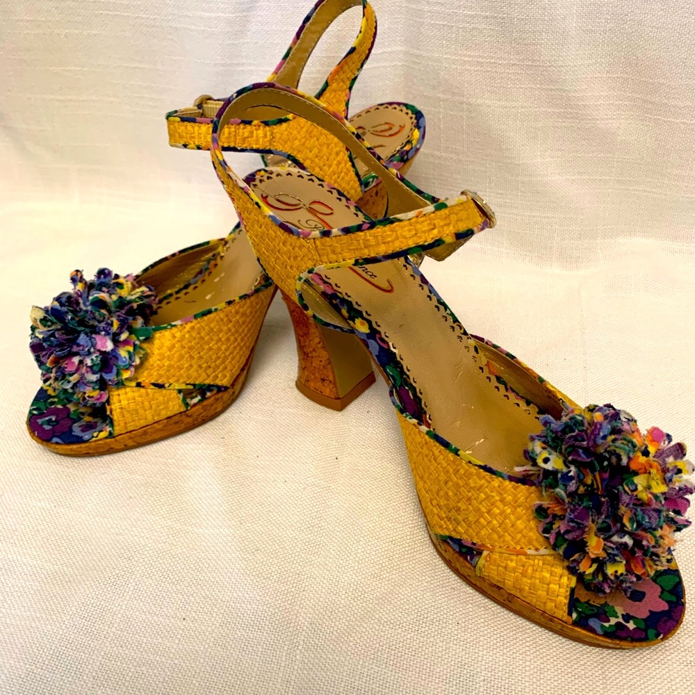 4” high multi-colored sandals